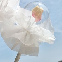아틀리에39 라비다 봄날 LED볼 꽃 한송이 튤립, 아이보리