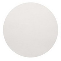 원형 투톤 가죽 플레이스매트, 화이트 / 커피, 38cm