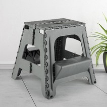 adHOME 가정용 접이식 스텝스툴 39.5cm HO-50, 그레이