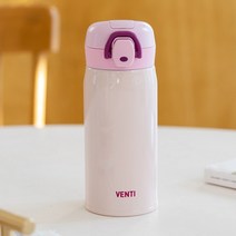 벤티 아동용 보온보냉 텀블러, 샤인핑크, 350ml