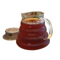 내열유리 웨이브 커피서버 드립 600ml, 1개