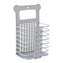 벽걸이 다용도 빨래바구니 대형, 그레이, 1개