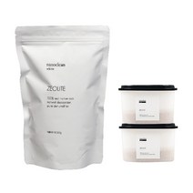 나노클린화이트 제올라이트 탈취제 500g + 용기 2p, 1세트
