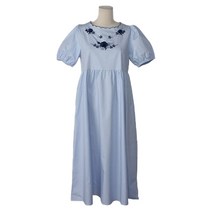 위조니 자수 플레어 롱 원피스 OPS6403K14