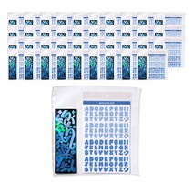 데코포켓 와이드 바인더 리필 양면 속지 맥시 스티커 A5 10p, 4개