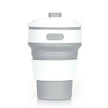 실리콘 머그컵, 그레이, 350ml