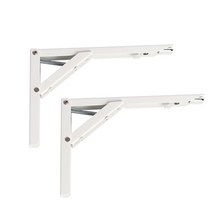 핸즈팩토리 접이식 선반대 화이트(300 x 136 mm), 화이트, 2개