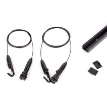 철물인 천장 간편레일 세트 1m, 블랙, 1세트