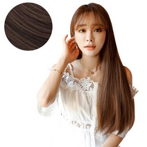 하이유니 긴생머리 붙임머리 헤어피스 60cm 3p, 다크브라운, 1set