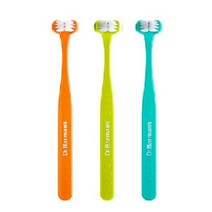 닥터바만스 3면 수퍼브러쉬 어린이 칫솔 2단계 컴팩트, 랜덤발송, 3개