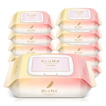 블루나 카밍 아기물티슈 캡형, 80매, 10팩