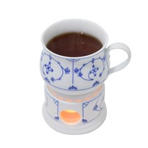 차믈리에 인디쉬블루 배릴머그컵 + 티워머 세트, 혼합색상, 400ml