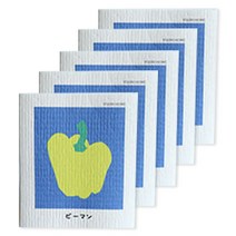 양손컴퍼니 다회용 종이행주 피망, 1개, 5개입