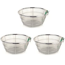 덕흥공업사 원형 소쿠리 고운망 2단 2호 3p, 혼합색상