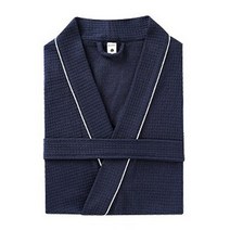 여름용 와플 가운 XL, 네이비, 1개