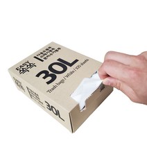 easy 쏙쏙 뽑아쓰는 다용도 배접 비닐 봉투 100p, 1개, 30L
