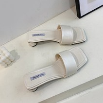 도도데일리 여성용 베른 스퀘어 슬리퍼힐