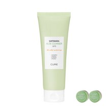 김정문알로에 큐어 사포나리아 알로에 클렌져 1975 150g + 미니 2X 크림 3.5g x 2p 세트, 1세트