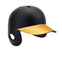 18.44 양귀 무광 야구 헬멧, 블랙 + 골드