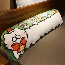 고양이 캐릭터 바디쿠션, 그린