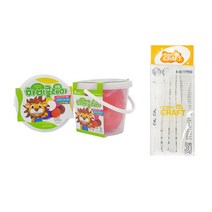 하비클레이 500g x 2p + 점토 도구 5종 세트, 빨강(클레이)