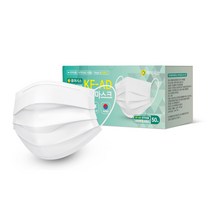 퓨어시스 퓨어에어 비말차단 일회용 마스크 대형 KF-AD, 50개입, 1개