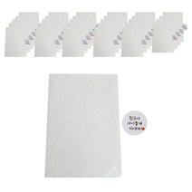 비접착 흰꽃 봉투 500p + 원형 사이좋게 지내자 스티커 500p 세트, 화이트(스티커), 1세트