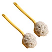 와다다샵 모던 컬러 탈착가능한 디자인 수세미 브러쉬 옐로우, 2개, 1개입