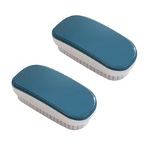 비제스코 손빨래 세탁 옷세척 브러쉬, 블루, 2개