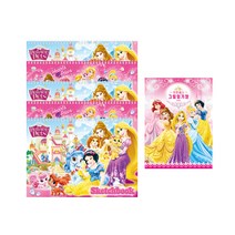 디즈니프린세스 여아용 그림일기장 + 스케치북 랜덤발송 5p 세트, 8절
