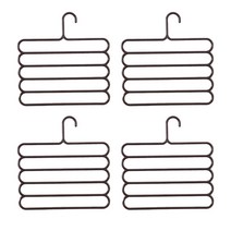 5단 바지걸이, 다크브라운, 4개입