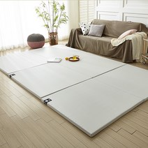 파스텔드림 놀이방 폴더매트 2단 120, 그레이 + 아이보리(앞면) + 다크그레이(뒷면)