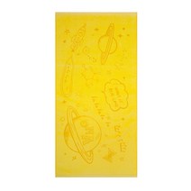 BTS 방탄소년단 양면 프린팅 세면타월, 옐로우, 1개