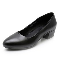 가죽 호텔화 미들힐 4cm
