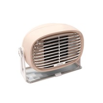 코드26 캠핑 전기 PTC 미니 팬히터 500W, 베이지, CODE-PTCF500BG