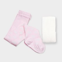 위삭스앤파파맘 아동용 러블리 + 무지 타이즈 세트