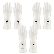 리즈제이니 라텍스 고무장갑 L, 03 투명 플라밍고, 3세트