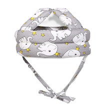 엠케이 유아용 헬멧형 다양한 쿠션 머리 보호대, 코끼리 그레이, 1개