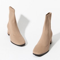 아가타 여성 베이지 니트 부츠