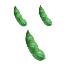 호탱감탱 말랑말랑 클레이 찐득볼 촉감발달완구 완두콩 말랑이 3p, 혼합색상
