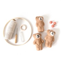 바이에스컴퍼니 펠트 모빌 DIY키트 곰돌이