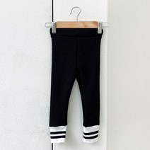 아동용 밑단 두줄라인 양털시보리 밍크퍼 레깅스