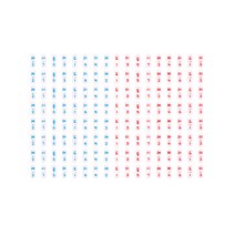 음계 스티커 8줄, 한글버전 D, 1개