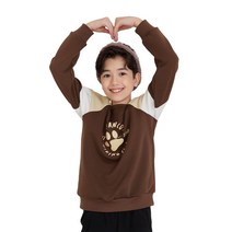 팬콧 아동용 컬러스탬프 맨투맨