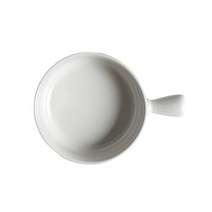 멀린엣홈 원형 손잡이 앞접시, 화이트