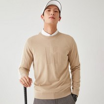 헤지스골프 패턴 포인트 방풍 라운드넥 스웨터 HUSW1D731