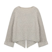 탱커스 여성 가오리핏 포인트 펄 니트