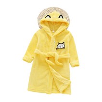 스타빈 아동용 패턴 후드 목욕가운 130호, 옐로캣