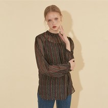 살롱드욘 쉬폰 셔링 블라우스 긴팔 블라우스