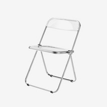 블링몬스터즈 접이식 간이 의자 고급형, 투명 + 실버(프레임)